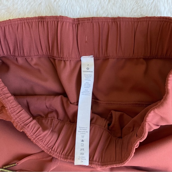 Lululemon On the Fly 7/8 Pant Luxtreme Rustic Clay Pants 2 - Picture 9 of 11